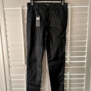 Apperloth A faux leather high rise black pants- NEW w/ tags- women’s/JR Med
